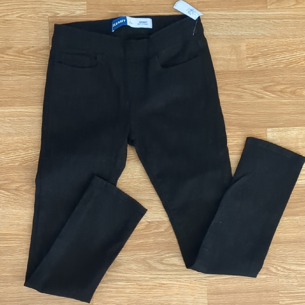 Girls Old Navy Black Jeggings Skinny Jeans, Size Large (10-12), NEW nwt